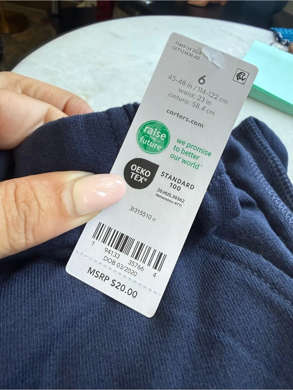 Kids Navy Jogger Pants - Carters